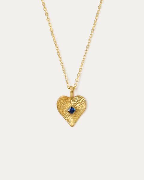 Golden Heart Pendant Necklace