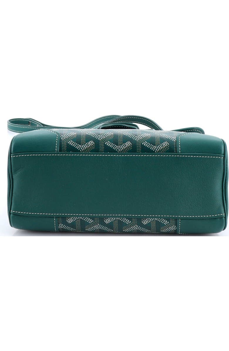 Pre-Owned Goyard Saigon Top Handle Bag Coated Canvas with Leather Mini, Alternate, color, Green