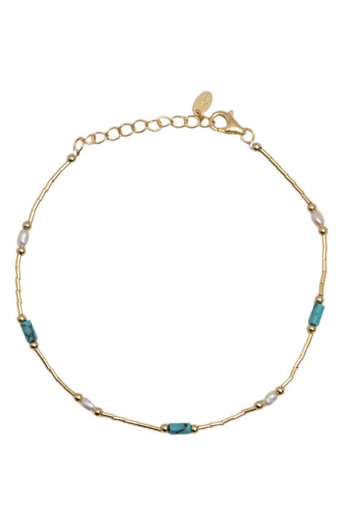 Liquid Silver Beaded Bracelet