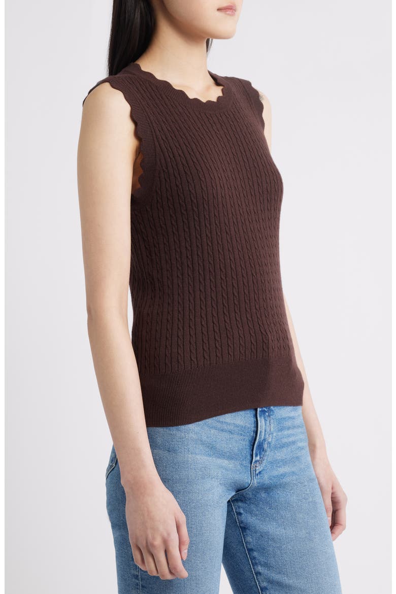 Syrie Top, Alternate, color, DARK BROWN