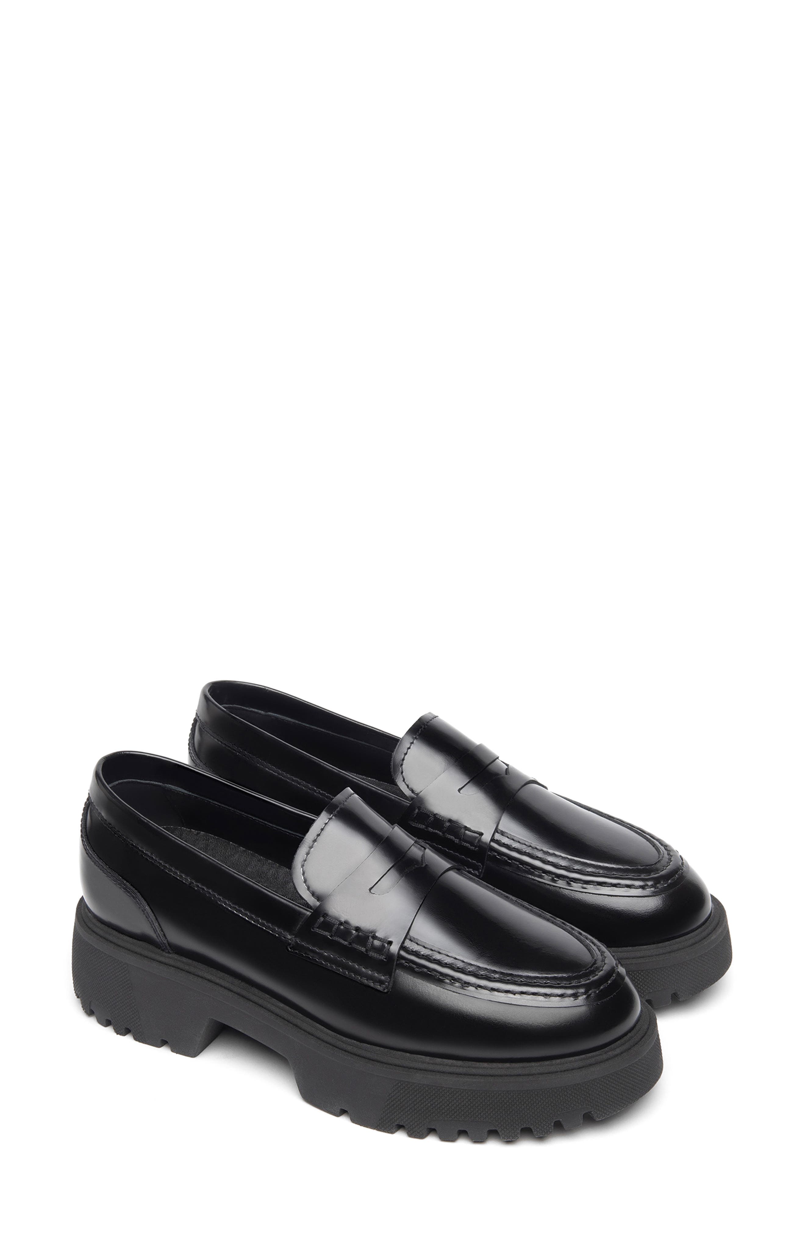 NeroGiardini Lug Sole Penny Loafer, Main, color, 