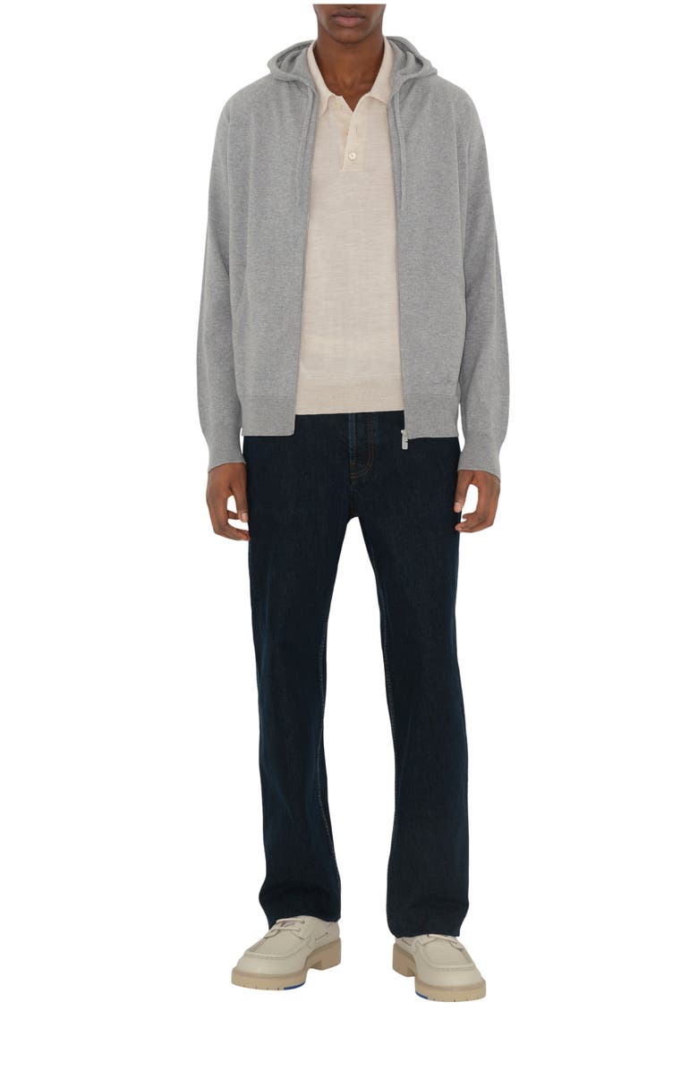 Burberry Cashmere Blend Zip Hoodie, Main, color,