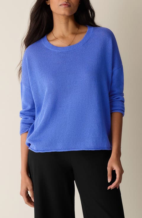 Organic Linen & Organic Cotton Sweater (Plus)