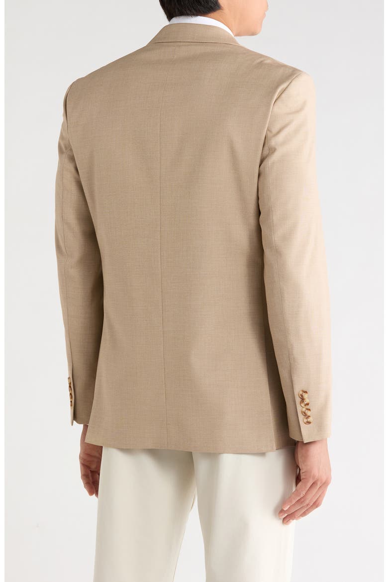 Trim Fit Twill Sport Coat, Alternate, color, TAN TEXTURE