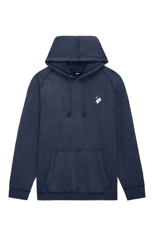 Dalix Womens Heartly Ghost Mineral Washed Hoodie