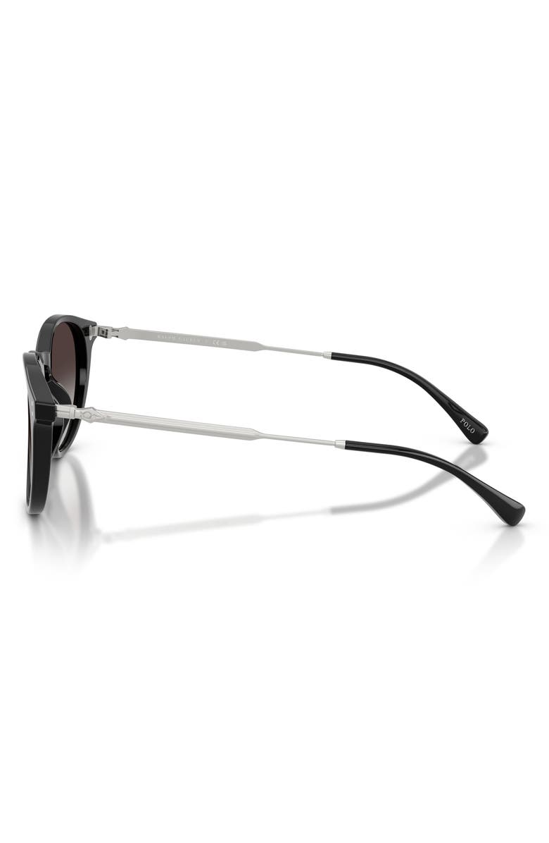 Polo Ralph Lauren 50mm Phantos Sunglasses, Alternate, color, Black / Light Gradient Black