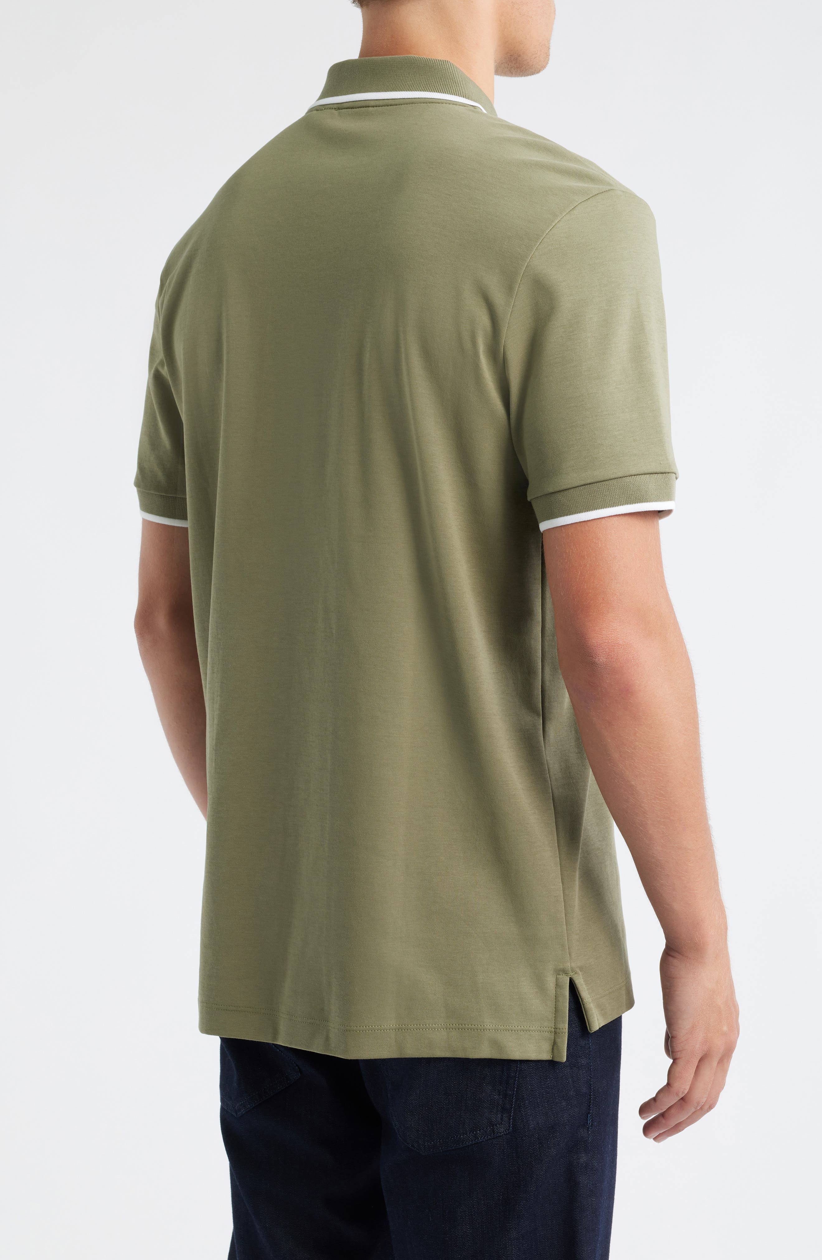 Parlay Tipped Cotton Polo - image 2