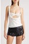 Delilah Lace & Satin Top