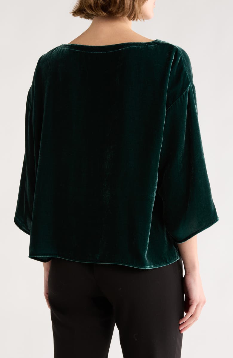 Eileen Fisher Boxy Velvet Top, Alternate, color,