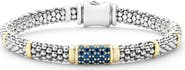 LAGOS Blue Sapphire Caviar Bead Bracelet
