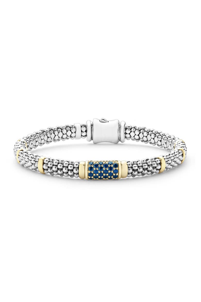 Blue Sapphire Caviar Bead Bracelet video