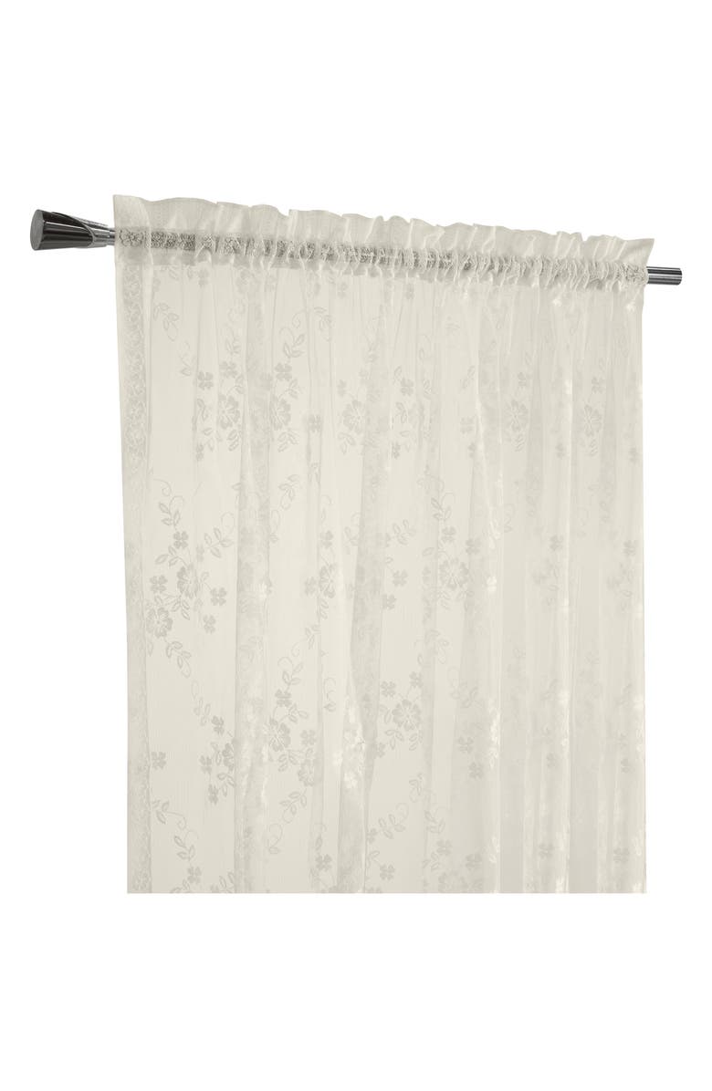 Outdoor Decor by Commonwealth Single Indoor Curtain Panel, Alternate, color, Eggshell