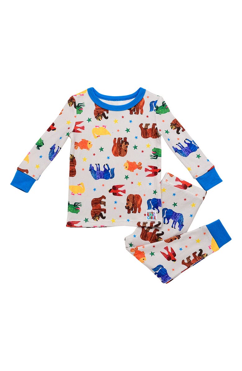 BABY STARTERS x Eric Carle Two-Piece Fitted Pajamas, Alternate, color, Gray