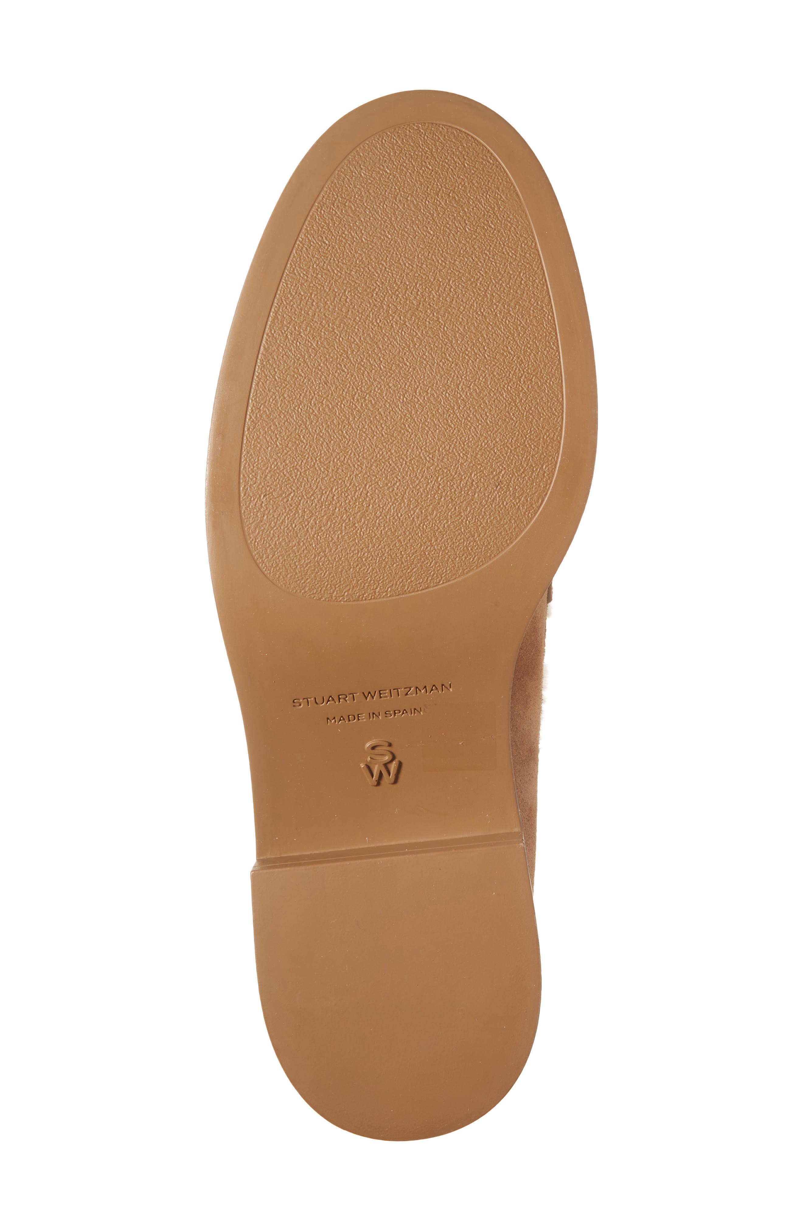 Stuart Weitzman Celia Lite Genuine Shearling Loafer, Alternate, color, Doe/ Vanilla