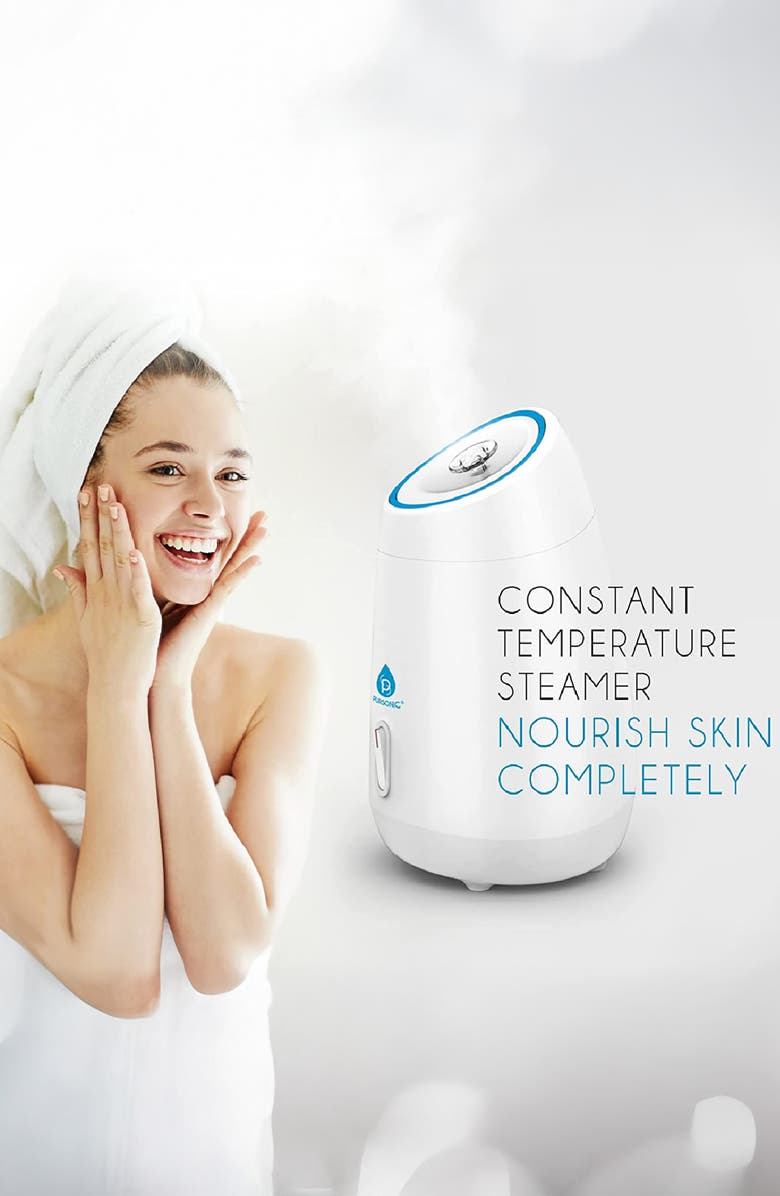 PURSONIC GlowPro Nano Facial Steamer, Alternate, color, White