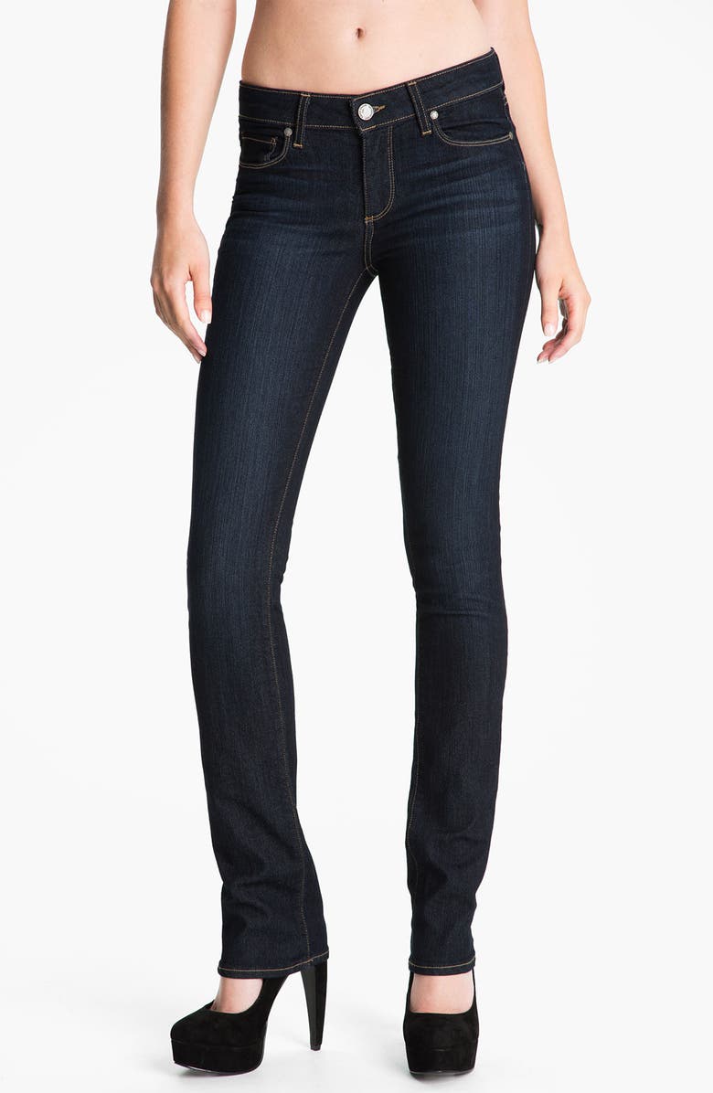 PAIGE 'Skyline' Straight Leg Stretch Denim Jeans, Main, color, 