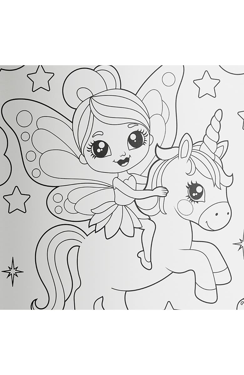 KALEIDOSCOPE Coloring Book, Unicorn Magic, 96 Pages, Kids 8+, Alternate, color, Multicolored