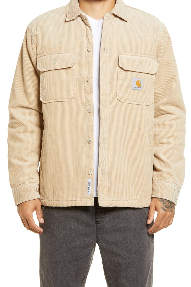 Whitsome Cotton Corduroy Shirt Jacket, Main, color, WALL