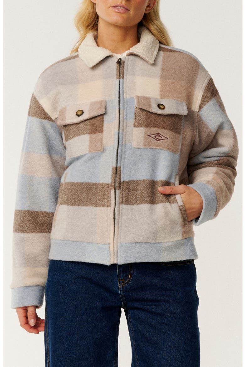 Paraiso Check Zip Jacket, Main, color, MULTI