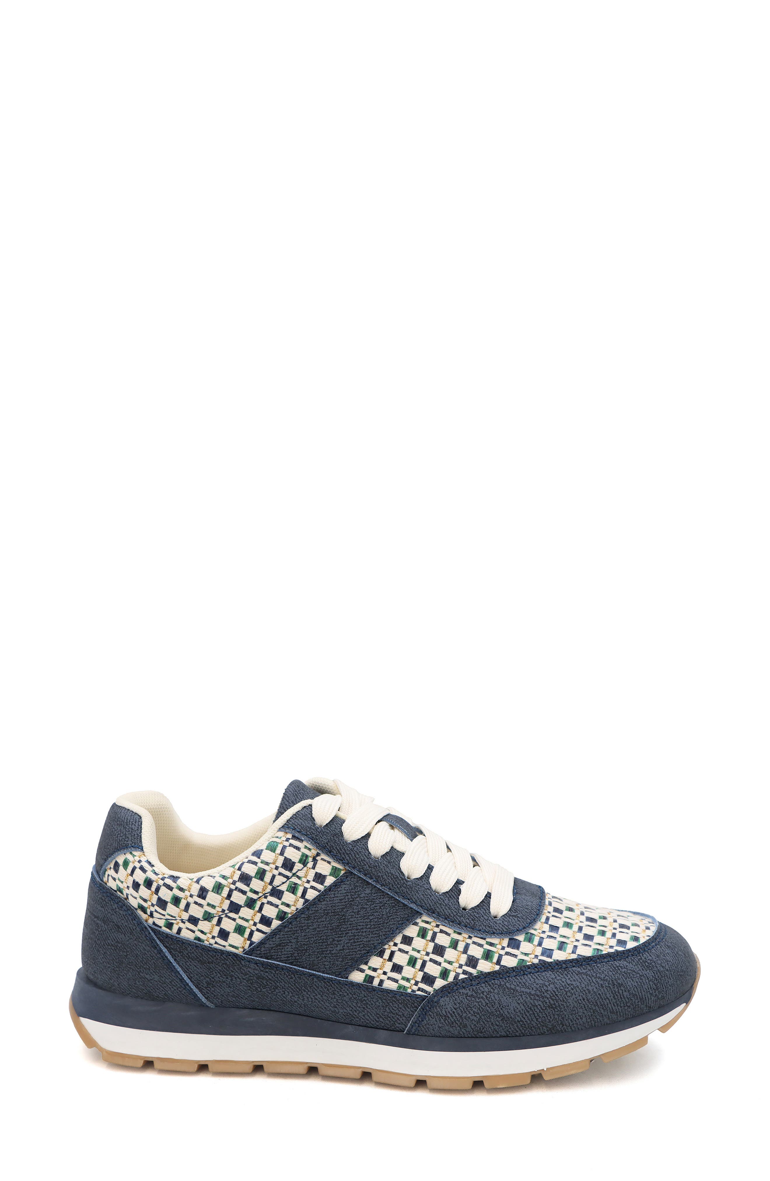 Via Woven Sneaker, Alternate, color, DENIM
