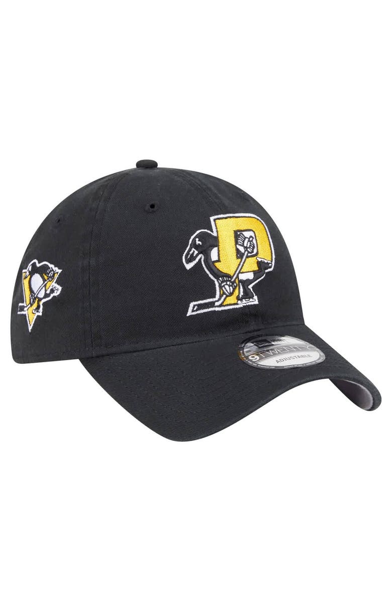 New Era Men's New Era Black Pittsburgh Penguins Deceptor 9TWENTY Adjustable Hat, Main, color, Black