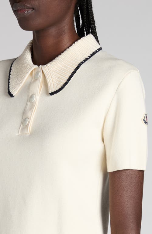 Moncler Knit Cotton Polo Shirt
