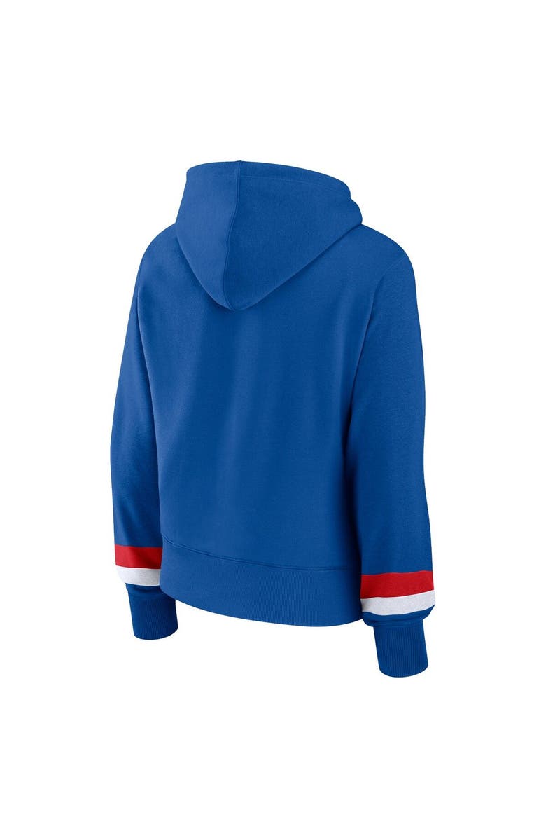 FANATICS Women's Fanatics Branded  Royal Chicago Cubs Over Under Pullover Hoodie, Alternate, color, Royal