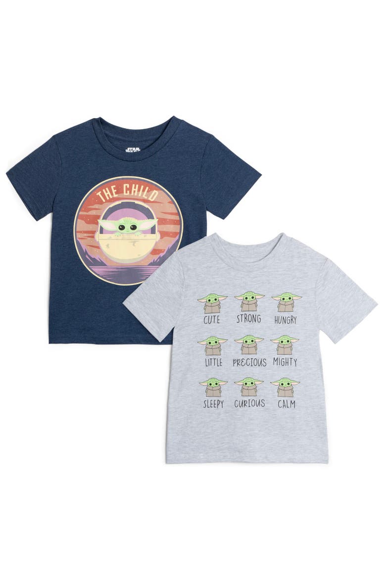 Yoda 2-Pack T-Shirts, Main, color, blue / white