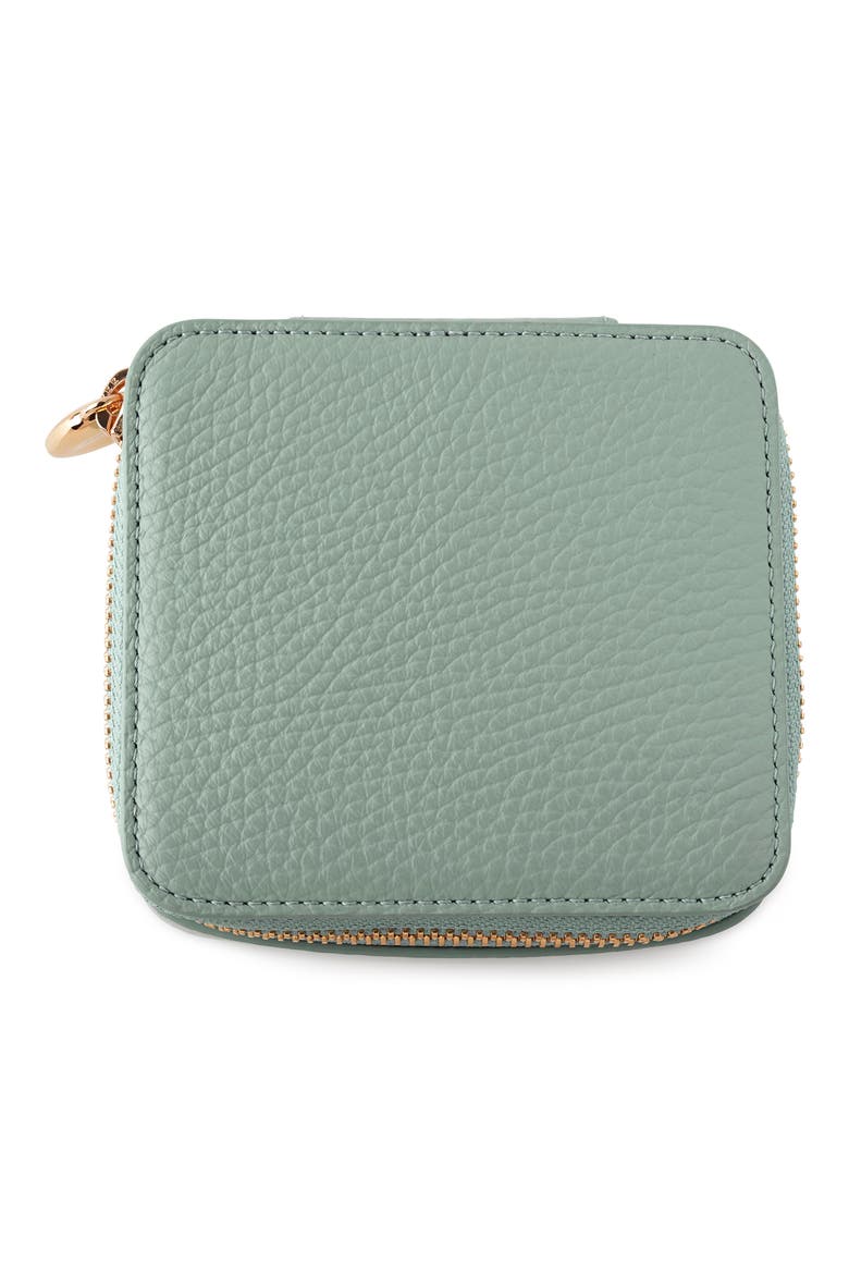 Leather Jewelry Box, Alternate, color, SAGE
