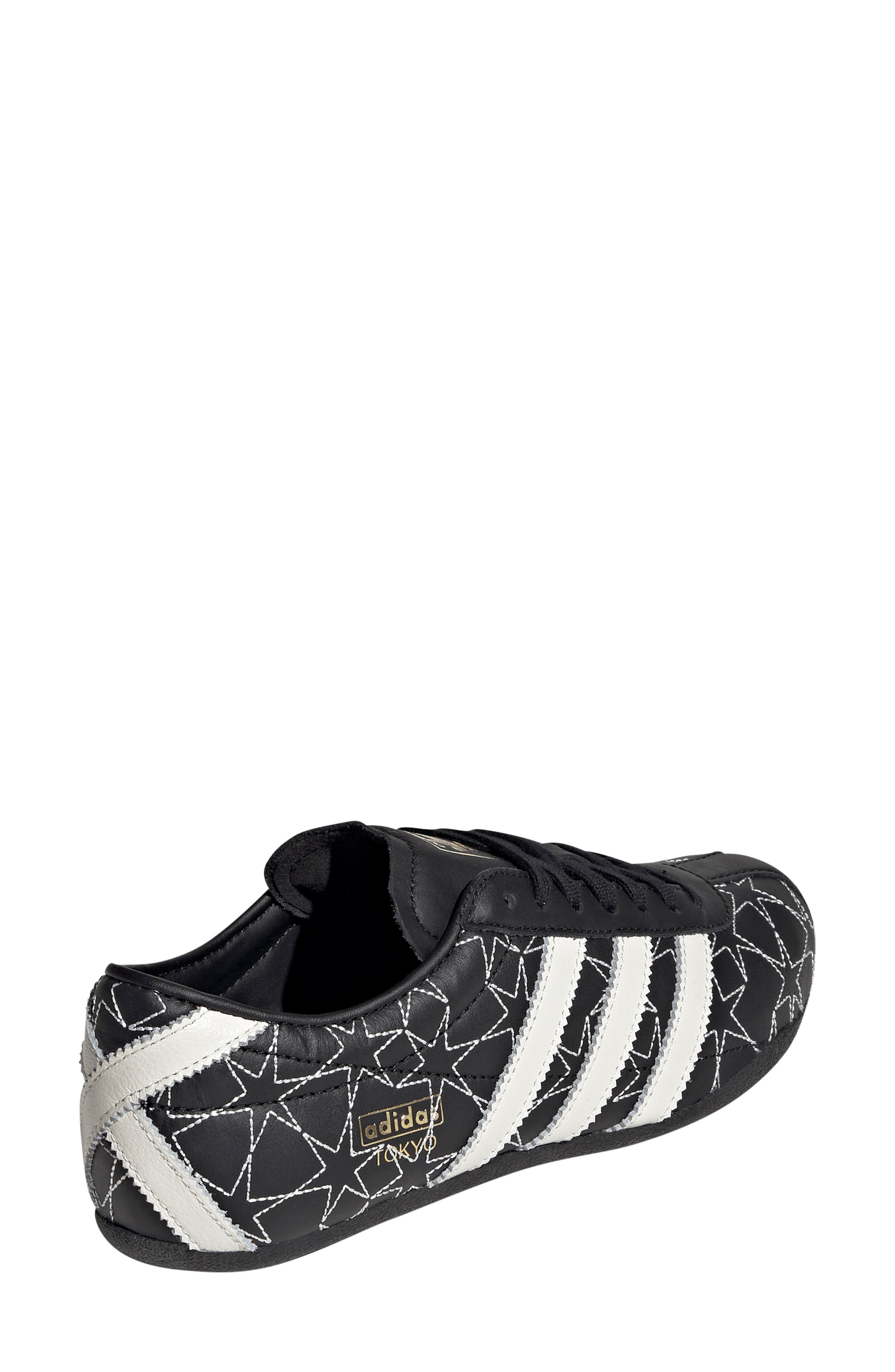 adidas Tokyo Embroidered Low Top Sneaker, Alternate, color, Black/ Off White/ Gold
