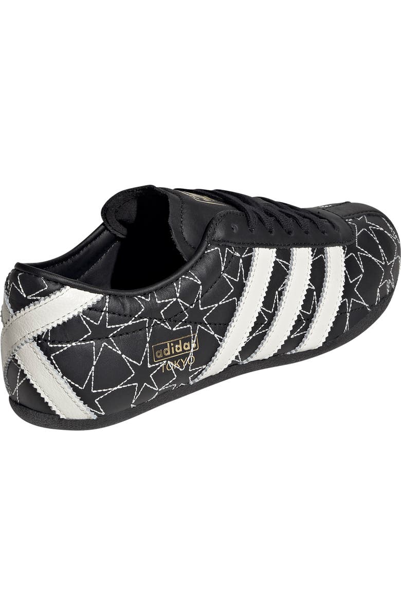 adidas Tokyo Embroidered Low Top Sneaker, Alternate, color, Black/ Off White/ Gold