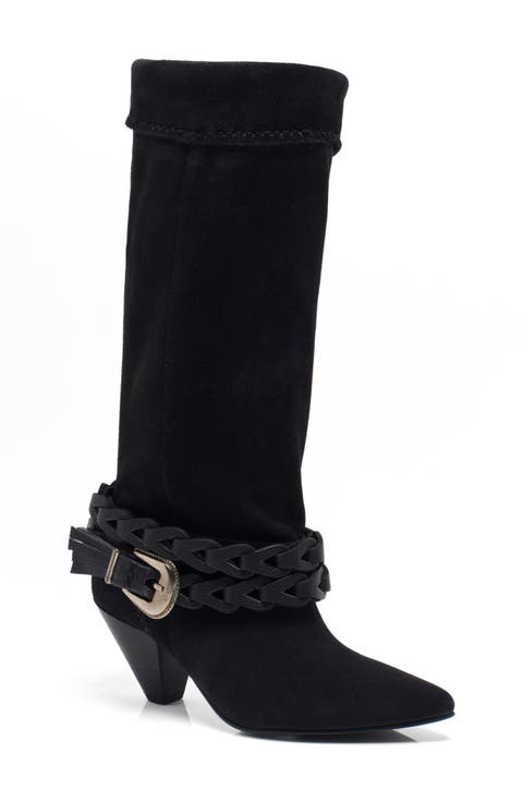 Bridget Buckle Strap Slouch Boot (Women)