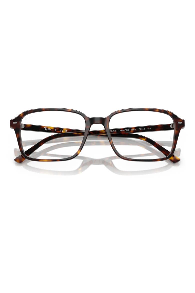 56mm Square Optical Glasses, Alternate, color, HAVANA