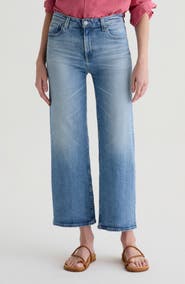 AG Saige Mid Rise Ankle Wide Leg Jeans