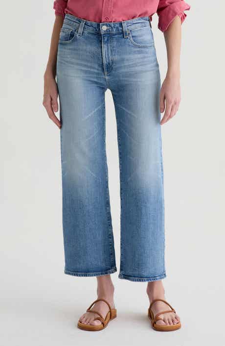 AG Saige Mid Rise Ankle Wide Leg Jeans