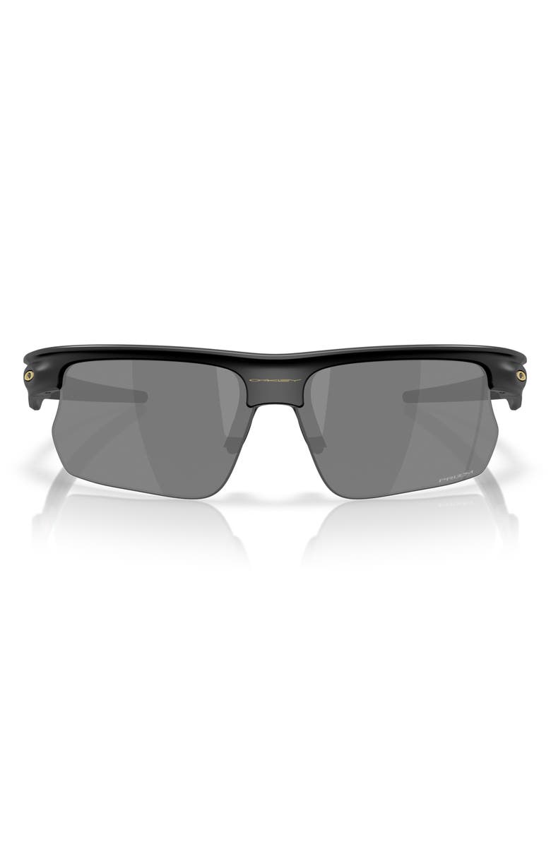 Oakley Bisphera 68mm Prizm<sup>™</sup> Gradient Oversize Rectangular Sunglasses, Main, color, Matte Black / Prizm Black