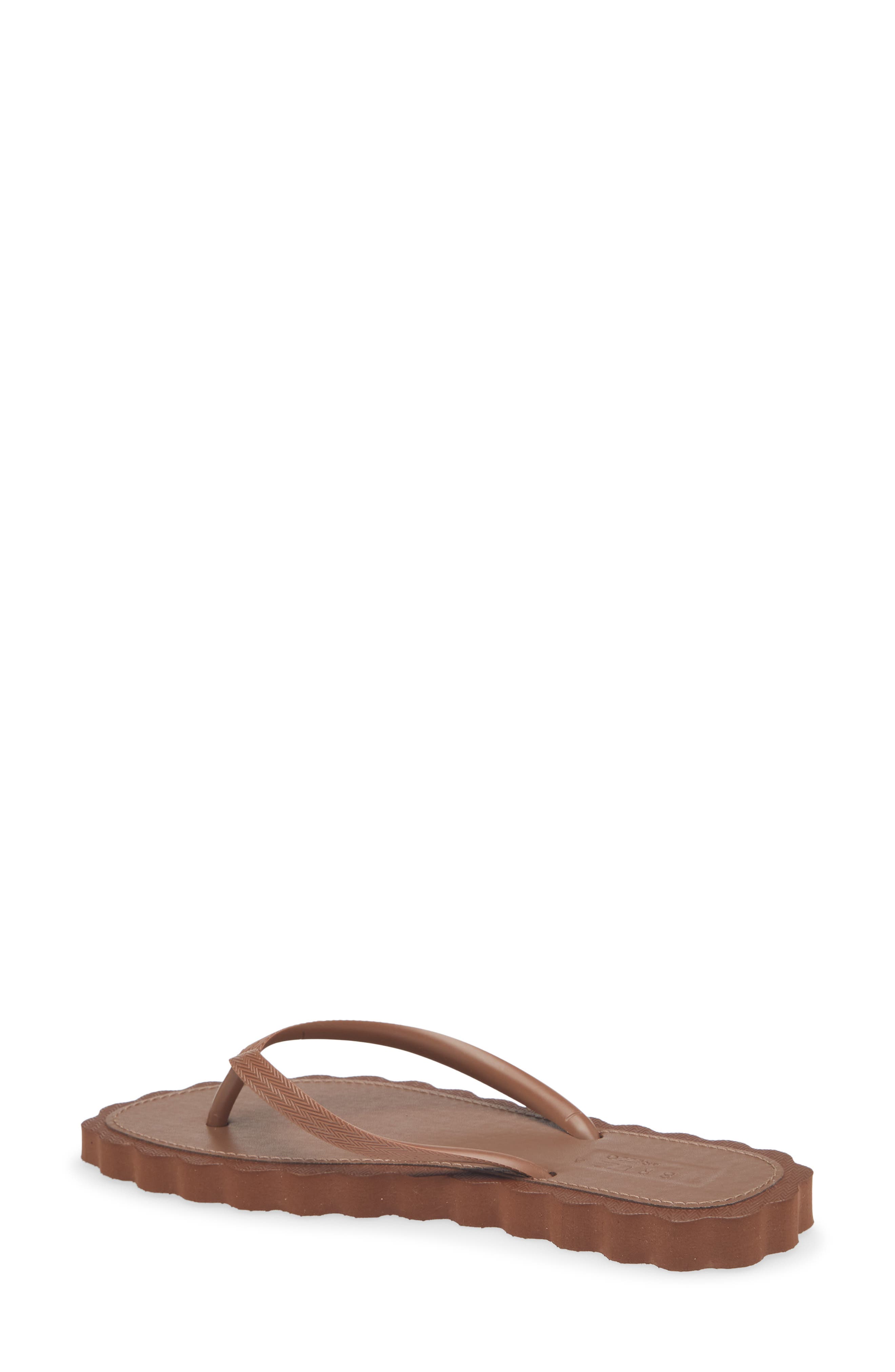 Cookie Cutter Flip Flop, Alternate, color, BROWN