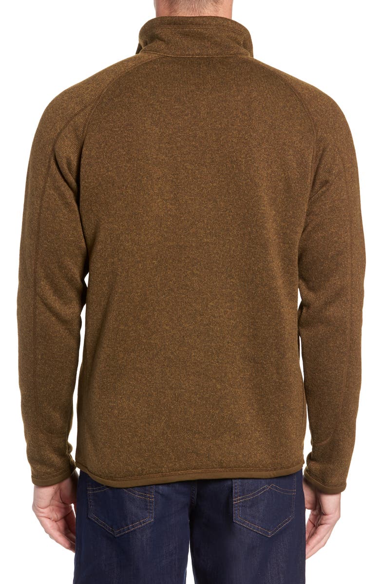 Patagonia Better Sweater Quarter Zip Fleece Lined Pullover, Alternate, color,