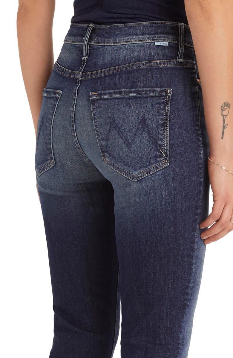 MOTHER The Dazzler High Waist Ankle Straight Leg Jeans, Alternate, color,