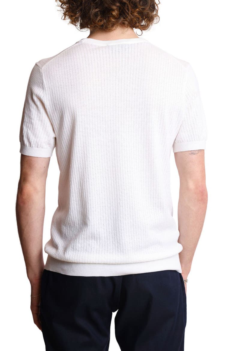 Pointelle Crewneck T-Shirt, Alternate, color, WHITE