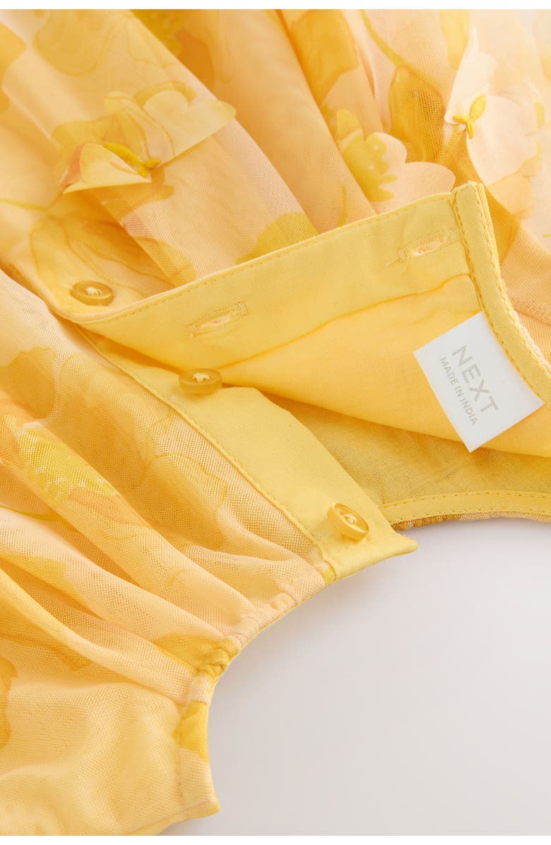 NEXT Kids' 3D Butterfly Party Dress, Alternate, color, Yellow