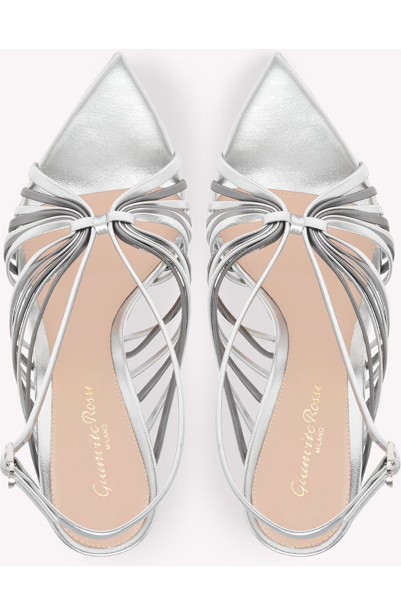 Gianvito Rossi Muse Sandal, Alternate, color, Metallic Silver Leather