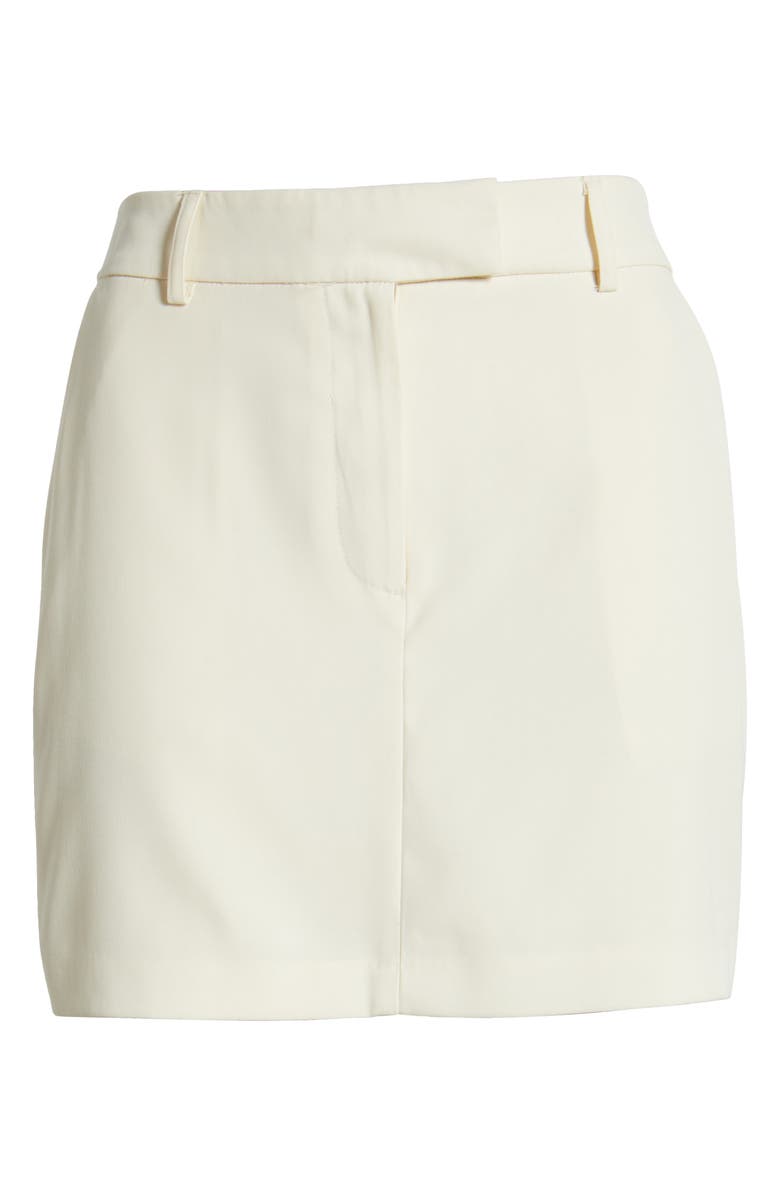 Topshop Tailored Miniskirt, Alternate, color, Ivory