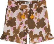 Scotch & Soda Kids' Print Cotton & Linen Shorts