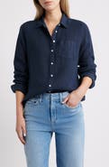 Caslon® Casual Linen Button-Up Shirt