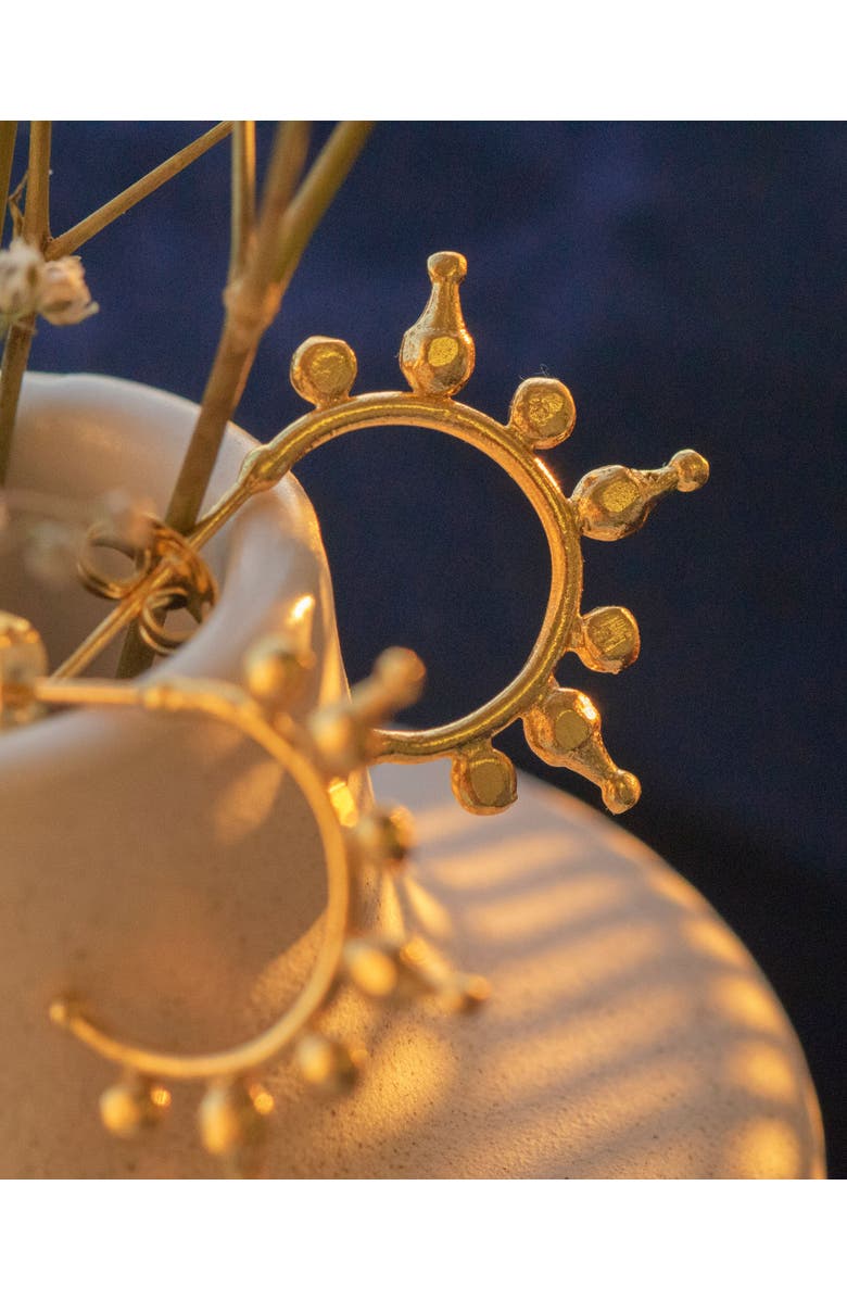 Ottoman Hands Jale Hoop Earrings, Alternate, color, 