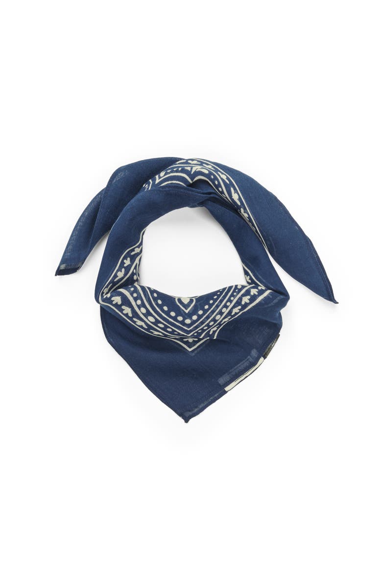 Featherlight Striped Scarf, Alternate, color, Navy Blazer