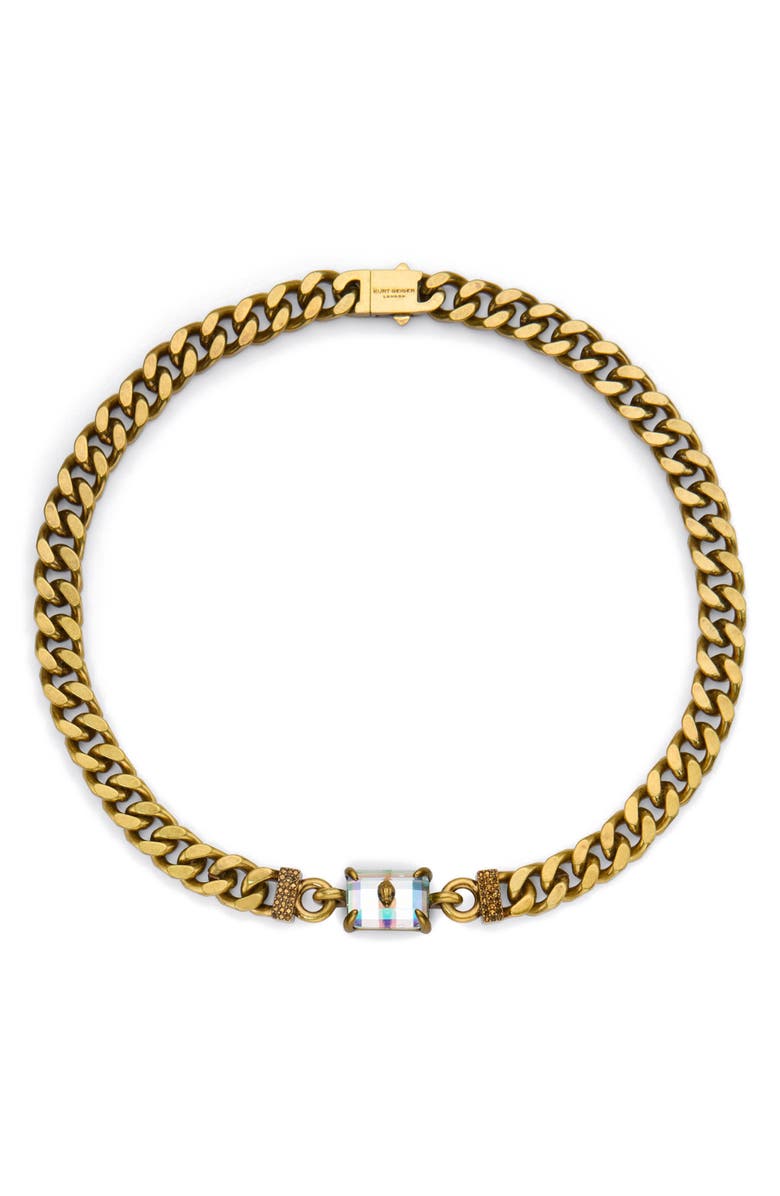 Kurt Geiger London Eagle Crystal Pendant Collar Necklace, Main, color, 