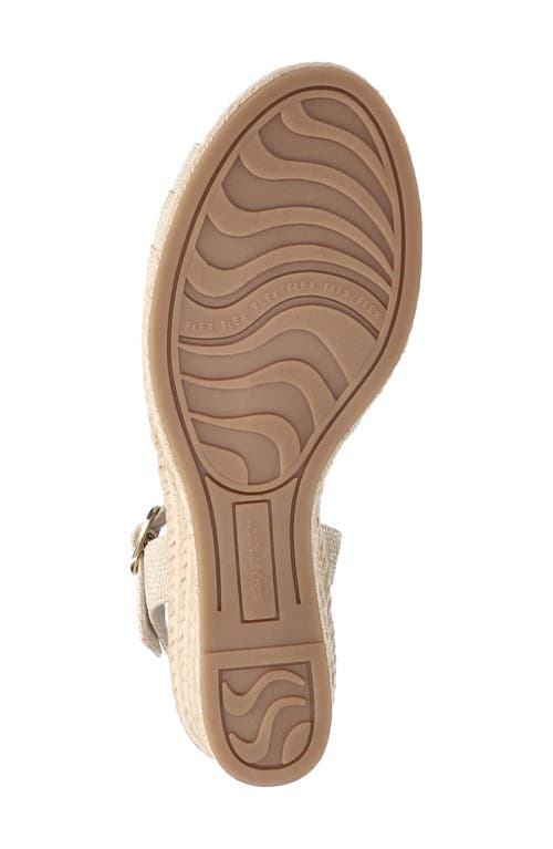 Shop Easy Street Miramar Ankle Strap Wedge Sandal In Natural