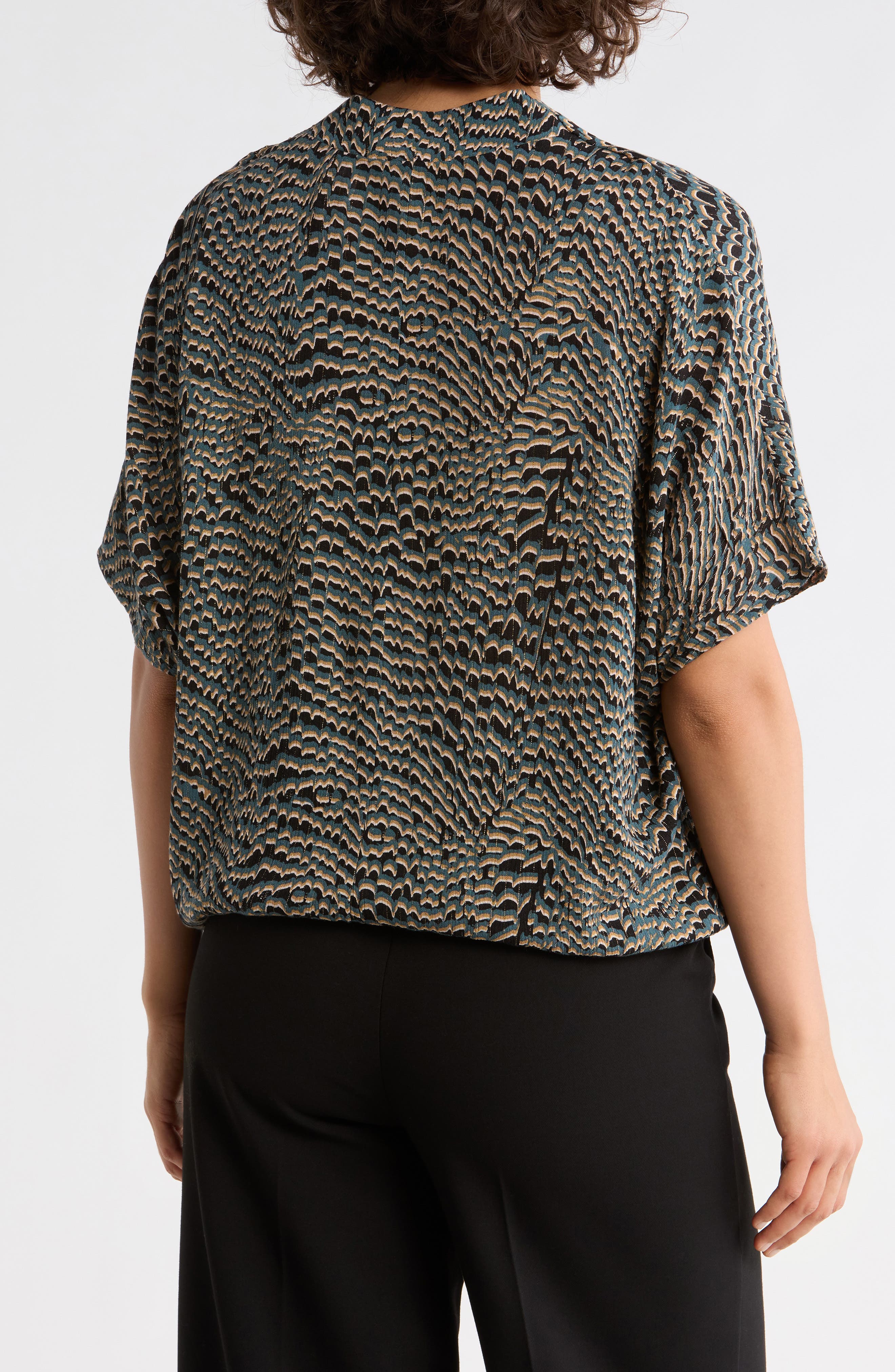 Surplice V-Neck Wrap Top - image 4